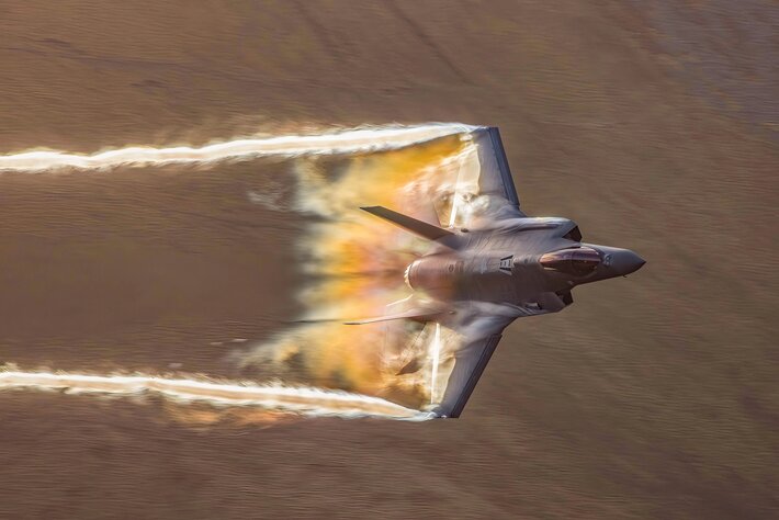 USAF F-35A soars through the sky over Mach Loop, Snowdonia ,Welsh mountains. 10 Feb 2022.jpg